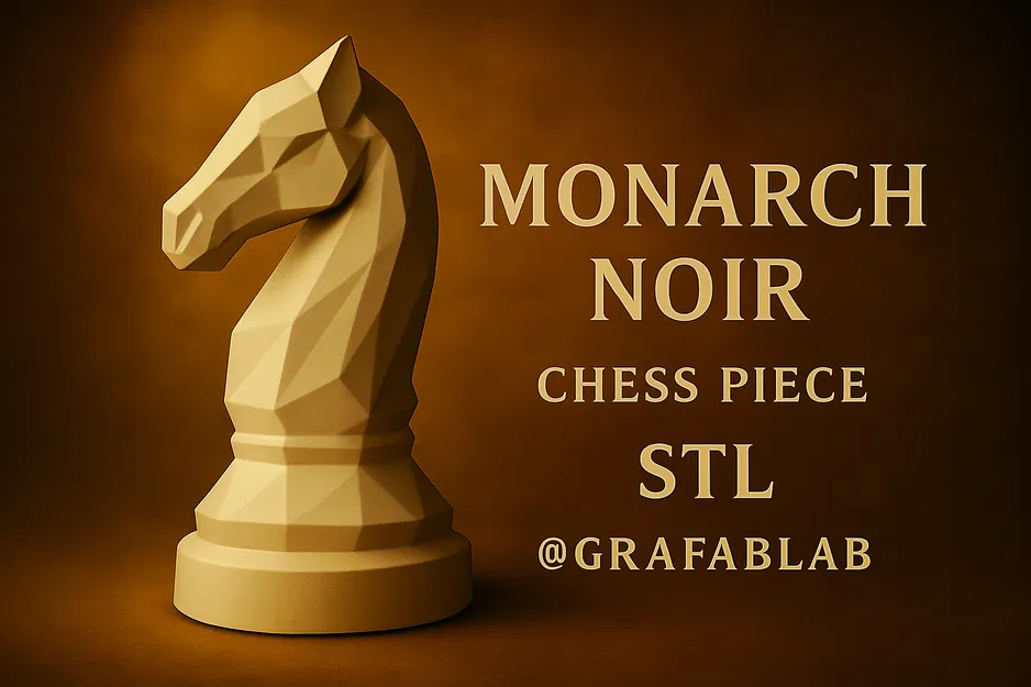 Monarch Noir "Knight" - Quân Mã Cờ Vua - Image 1