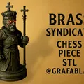 Quân Vua "Brass Syndicate" - quân cờ vua - Thumbnail 1