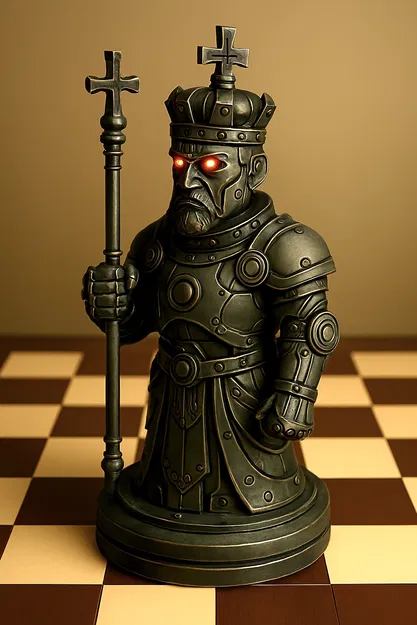 Quân Vua "Brass Syndicate" - quân cờ vua - Image 4