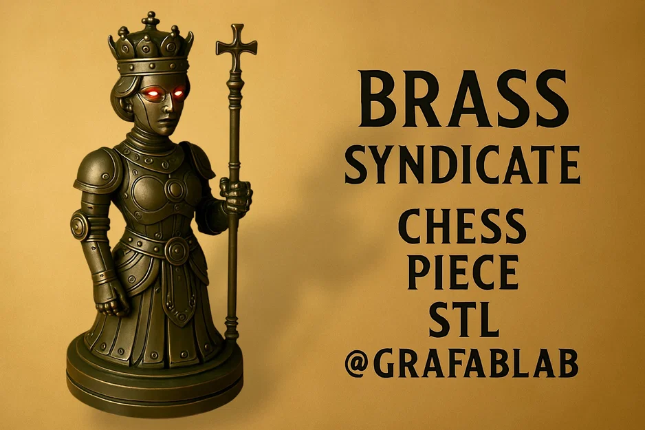 Quân Hậu "Brass Syndicate" - Quân Cờ Vua - Image 1