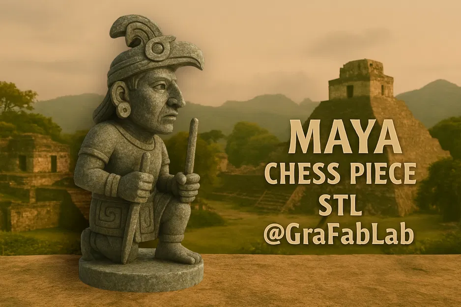 Tượng Maya "Bishop" - quân cờ vua - Image 1