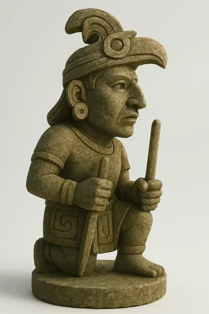 Tượng Maya "Bishop" - quân cờ vua - Image 4