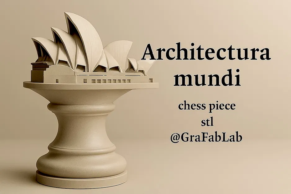 Quân Mã "Architectura Mundi" - quân cờ vua - Image 1