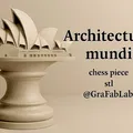 Quân Mã "Architectura Mundi" - quân cờ vua - Thumbnail 1