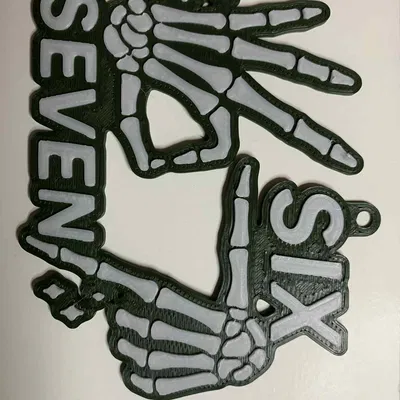 Móc Khóa Sáu Bảy (SIX SEVEN KEYCHAIN)