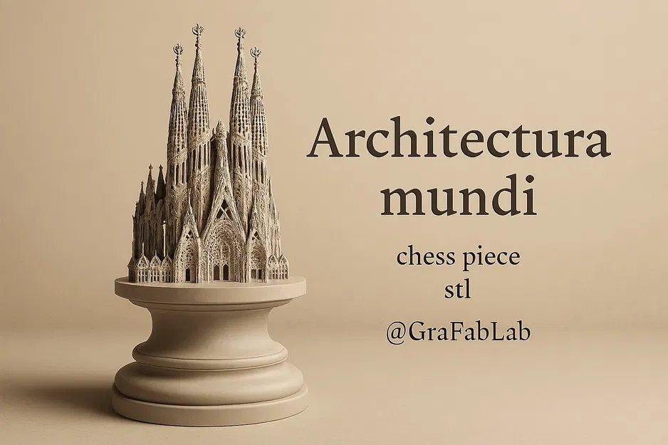 Mô hình Tượng Cờ Vua "Architectura Mundi "Bishop"" - Image 1