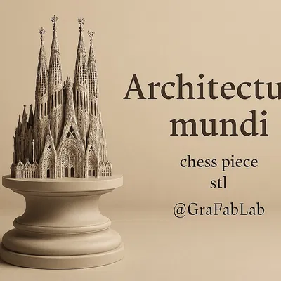 Mô hình Tượng Cờ Vua "Architectura Mundi "Bishop""