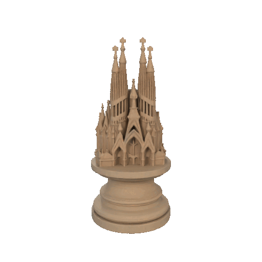 Mô hình Tượng Cờ Vua "Architectura Mundi "Bishop""