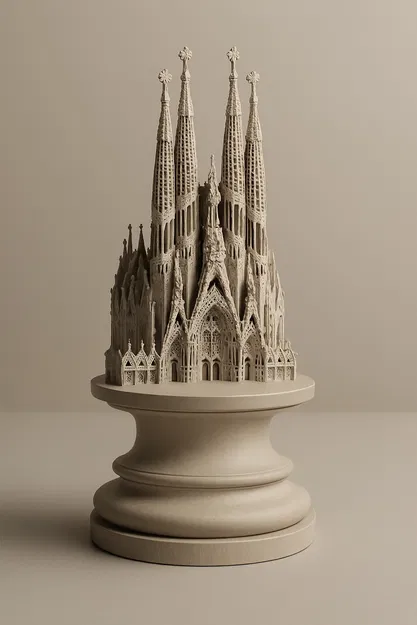 Mô hình Tượng Cờ Vua "Architectura Mundi "Bishop"" - Image 4