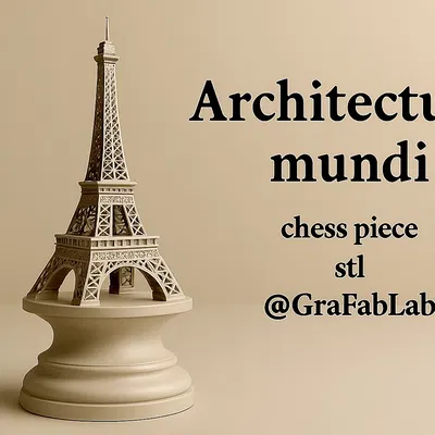 Quân Xe Tháp Eiffel - Mô Hình Cờ Vua