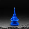 Quân Xe Tháp Eiffel - Mô Hình Cờ Vua - Thumbnail 3