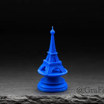 Quân Xe Tháp Eiffel - Mô Hình Cờ Vua