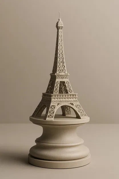 Quân Xe Tháp Eiffel - Mô Hình Cờ Vua - Image 4