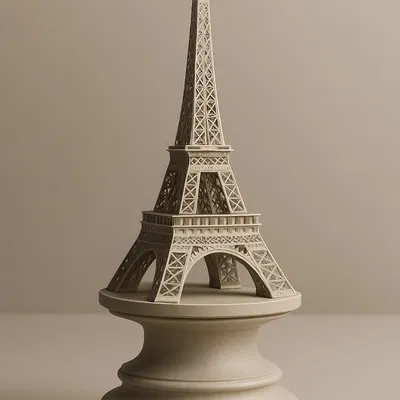 Quân Xe Tháp Eiffel - Mô Hình Cờ Vua