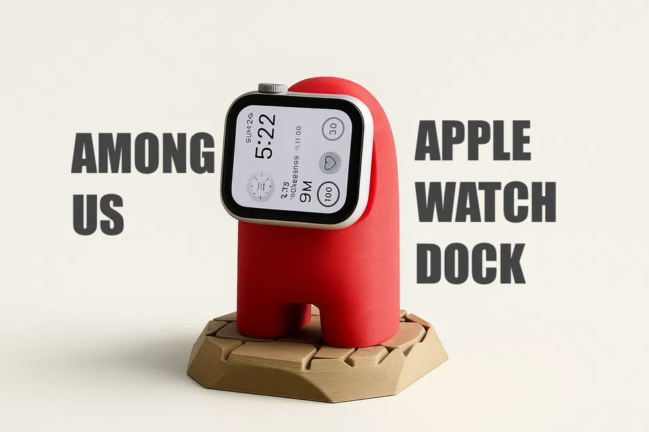 Đế Sạc Apple Watch Hình Among Us [Đường kính 28mm] - Image 1