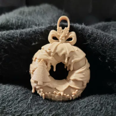 Móc treo cây thông Noel hình Donut