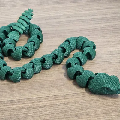 Rắn Đuôi Chuông v2 - Mẫu In 3D