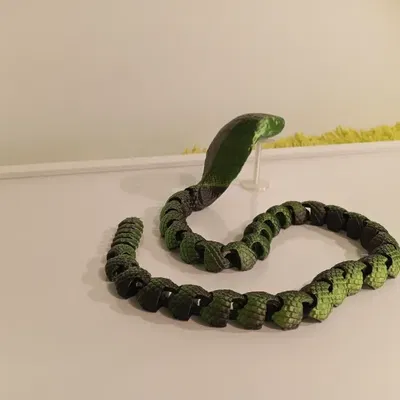 Mô hình 3D Rắn Khớp Nối - Rắn Chuông/Hổ Mang Lai