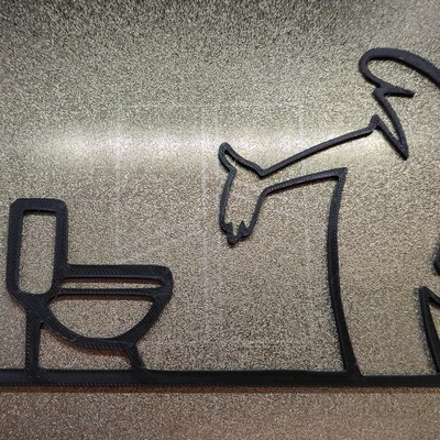 Móc Treo Cửa "WC" Vui Nhộn – La Linea Balum 124