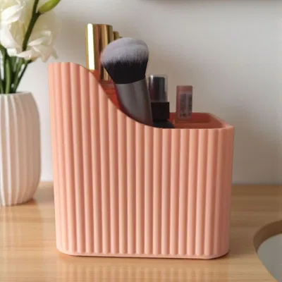 Hộp Đựng Mỹ Phẩm Viền Gân 6 Ngăn