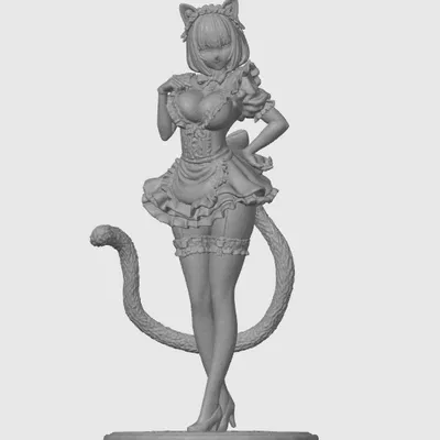 Tượng Cô Gái Mèo Anime 2