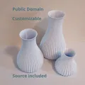 Bình hoa có gân (Ribbed Vase) - Mô hình 3D - Thumbnail 1