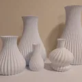 Bình hoa có gân (Ribbed Vase) - Mô hình 3D - Thumbnail 2