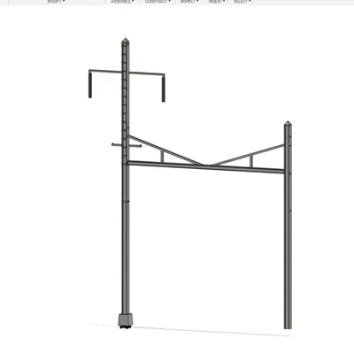 Mô hình Cột Catenary Tỉ lệ N PRR Amboy Secondary