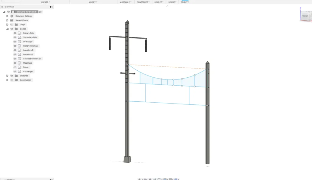 Mô hình Cột Catenary Tỉ lệ N PRR Amboy Secondary - Image 4