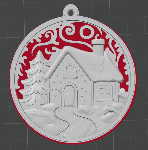 Móc Trang Trí Nhà Giáng Sinh Ấm Cúng – Trang Trí Lễ Hội 3D Chi Tiết - Image 1