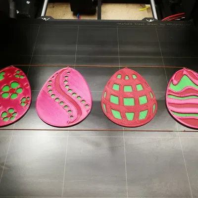 Trứng Phục Sinh Dẹt Nhiều Màu