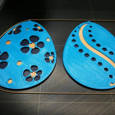 Trứng Phục Sinh Dẹt Nhiều Màu