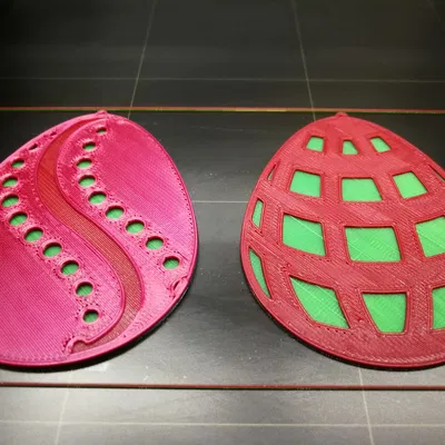 Trứng Phục Sinh Dẹt Nhiều Màu