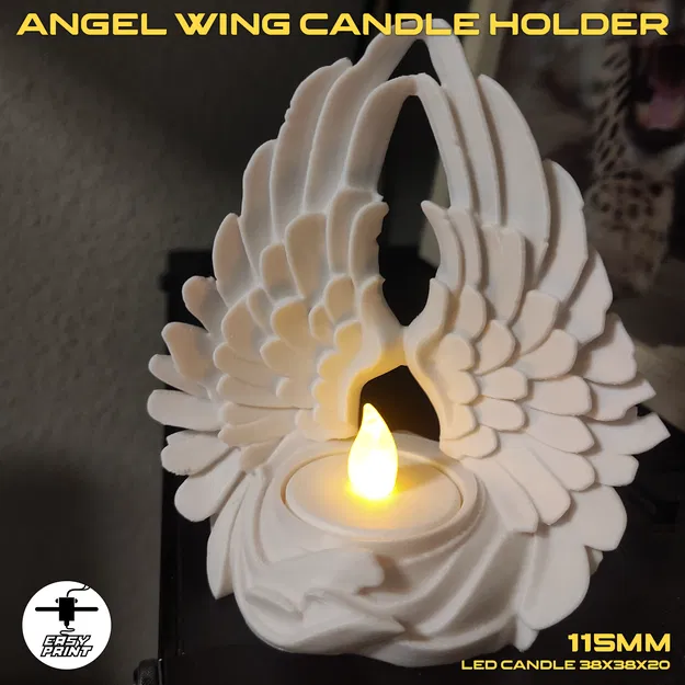 Chân Nến Hình Cánh Thiên Thần Độc Đáo - Image 2