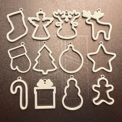 Bộ Đồ Trang Trí Giáng Sinh (12 Mẫu) – In Nhanh & Dễ Dàng