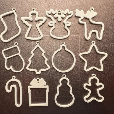 Bộ Đồ Trang Trí Giáng Sinh (12 Mẫu) – In Nhanh & Dễ Dàng