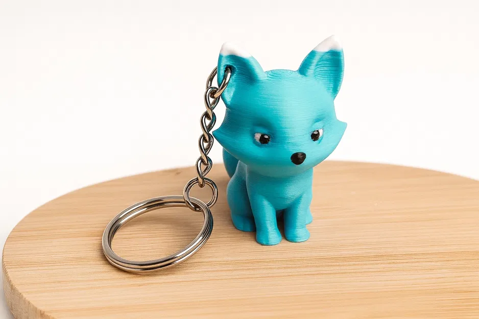 Móc Khóa Cáo Dễ Thương - Không Cần Giá Đỡ - Image 1