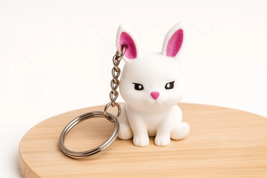 Móc Khóa Thỏ Dễ Thương - Không Cần Support - Image 1