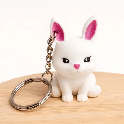 Móc Khóa Thỏ Dễ Thương - Không Cần Support