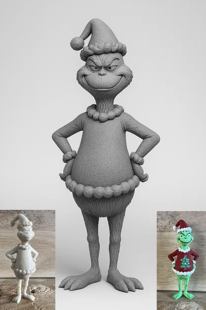 Tượng The Grinch 3D - Image 1