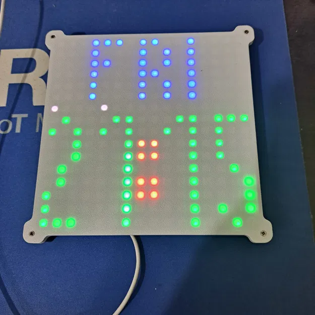 WisBlock RAK14012 - Đồng hồ treo tường ma trận 16x16 cập nhật giờ qua WiFi - Image 1