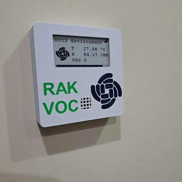 Vỏ Cảm Biến Chất Lượng Không Khí Trong Nhà RAKwireless WisBlock Có Màn Hình - Image 1