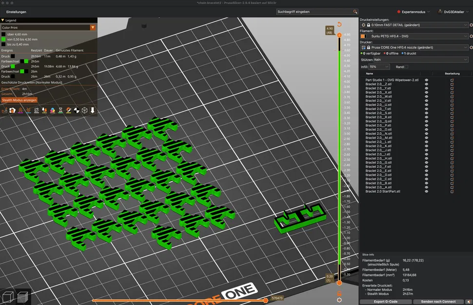 Vòng Tay Dây Xích Remix – Phiên Bản Chữ Cái Tùy Chỉnh với Thiết Kế Đường Kẻ - Image 5