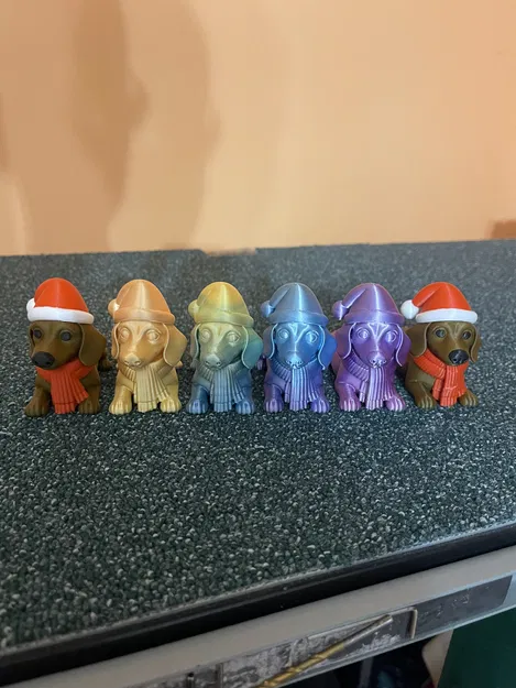 Mô Hình Chú Chó Dachshund Phong Cách Lễ Hội – Hoạt Hình - Image 1