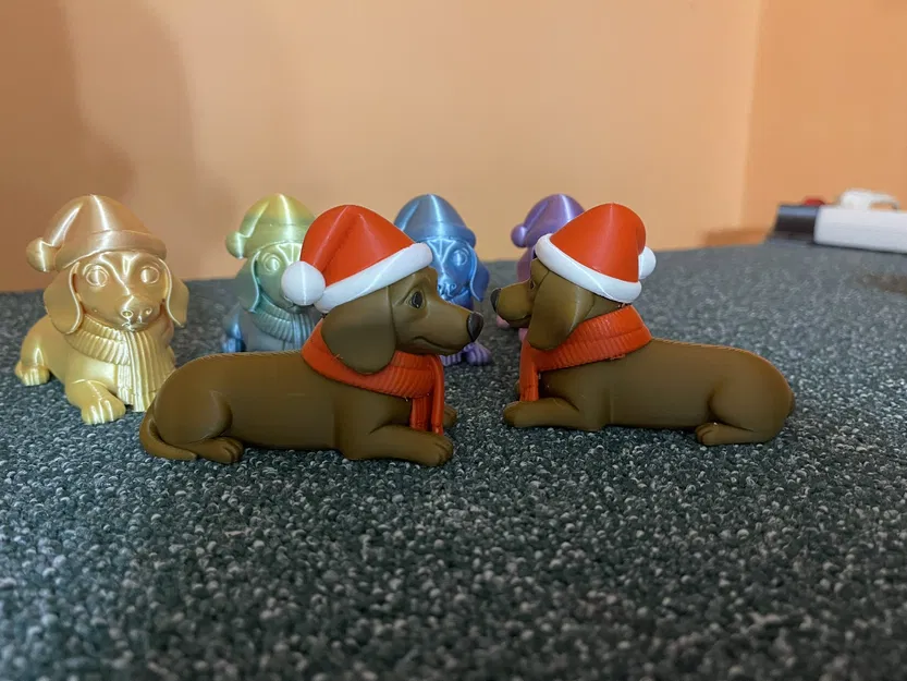 Mô Hình Chú Chó Dachshund Phong Cách Lễ Hội – Hoạt Hình - Image 2