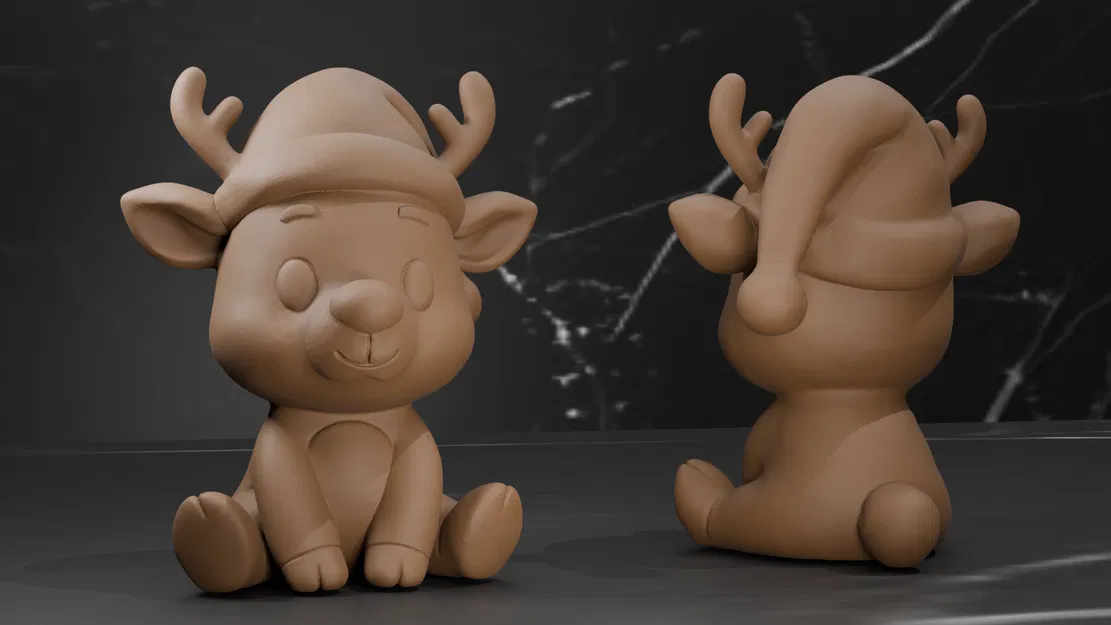 Tuần Lộc Mùa Đông - Trang Trí Noel - 4 Kiểu Vân Len - Image 3