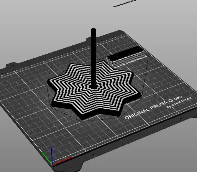 Mô Hình Fidget Sao Đen Trắng Cho MMU3 - Image 1