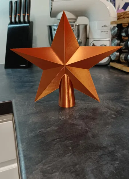 Mô Hình 3D: Ngôi Sao Trang Trí Cây Thông Noel - Image 1