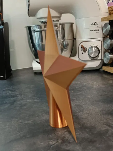 Mô Hình 3D: Ngôi Sao Trang Trí Cây Thông Noel - Image 2