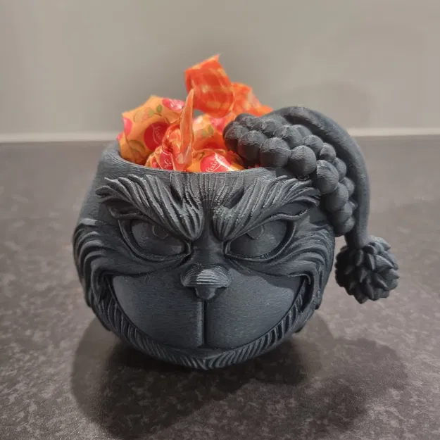 Tô Đựng Kẹo Chủ Đề Grinch Dịp Lễ Hội - Image 1